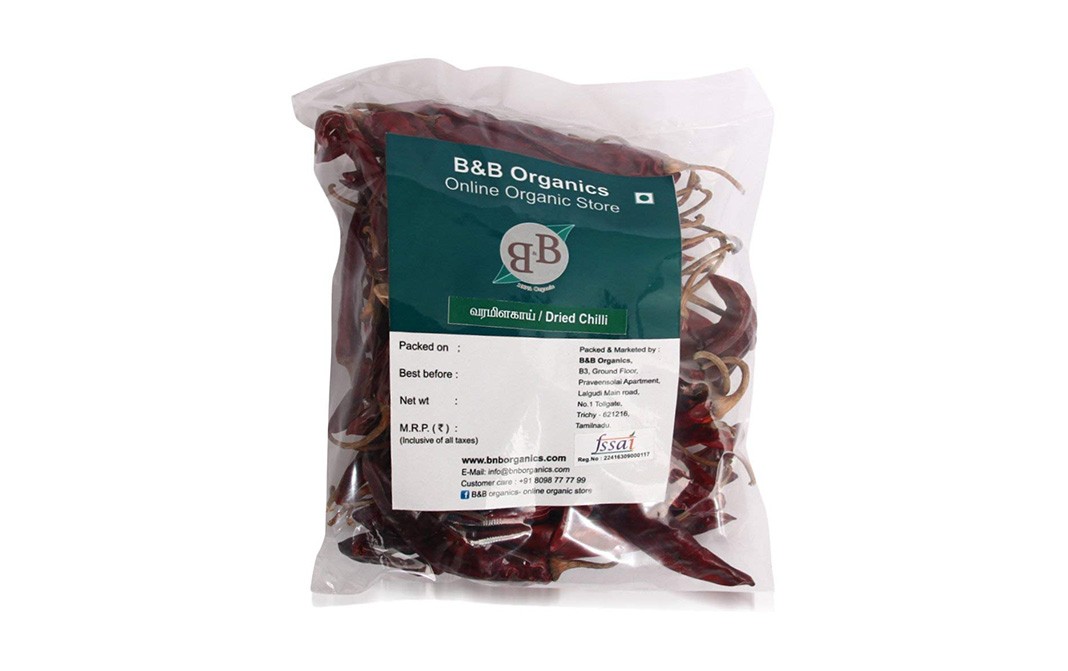 B&B Organics Dried Chilli Pack 1 Kilogram - Reviews | Ingredients ...